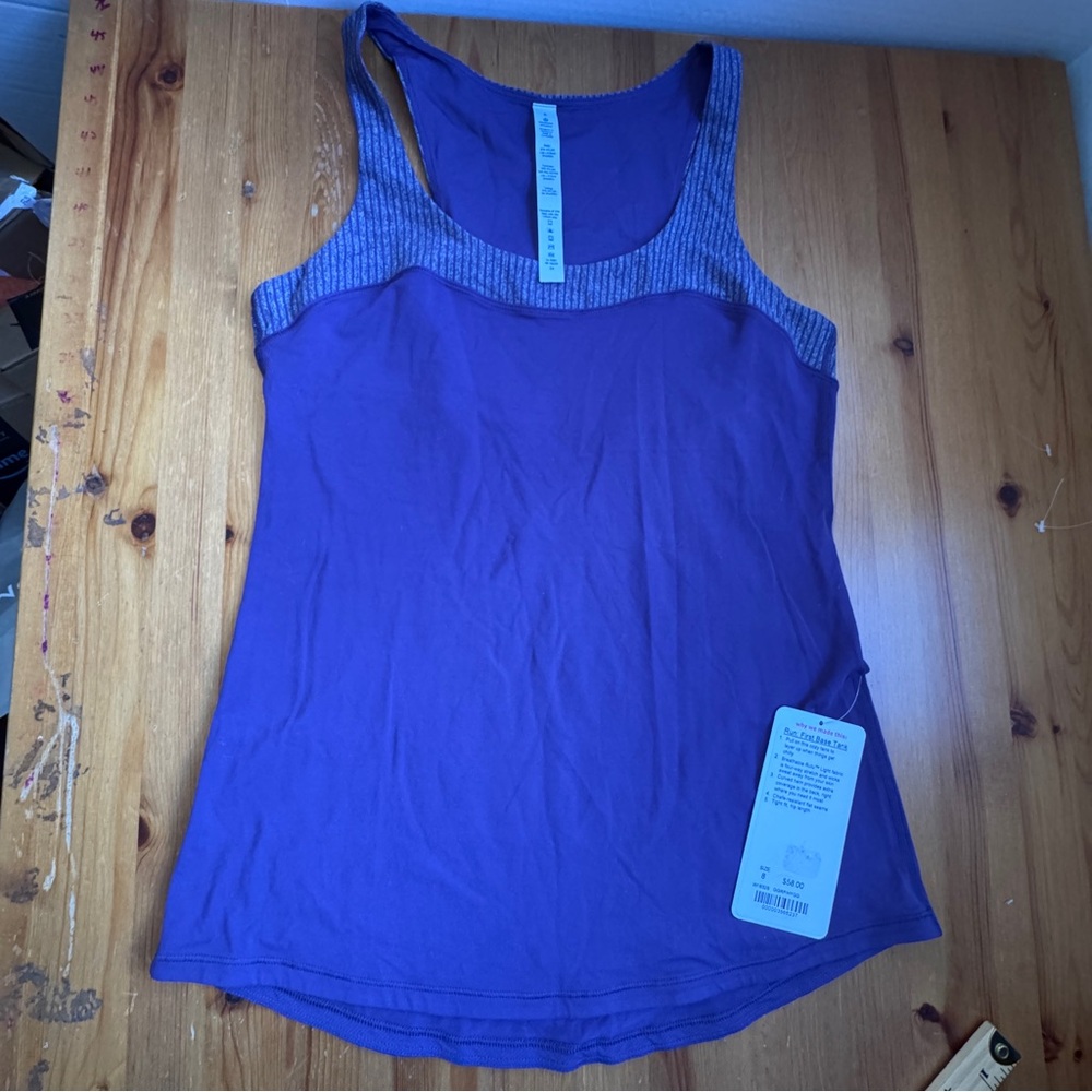 Lululemon run first base tank purple size 6 NWT - Picture 10 of 10